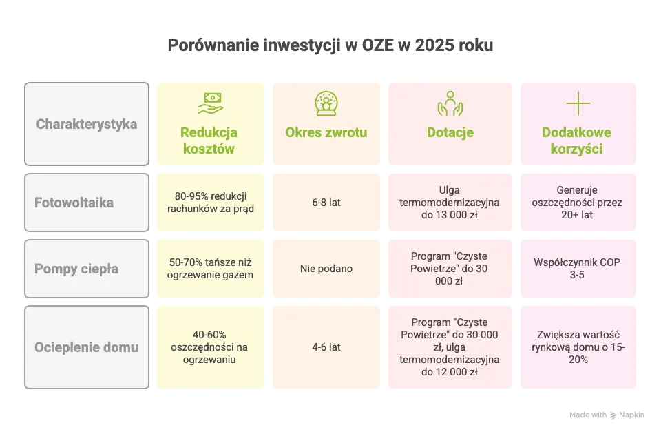 Inwestycja w OZE a kredytowanie