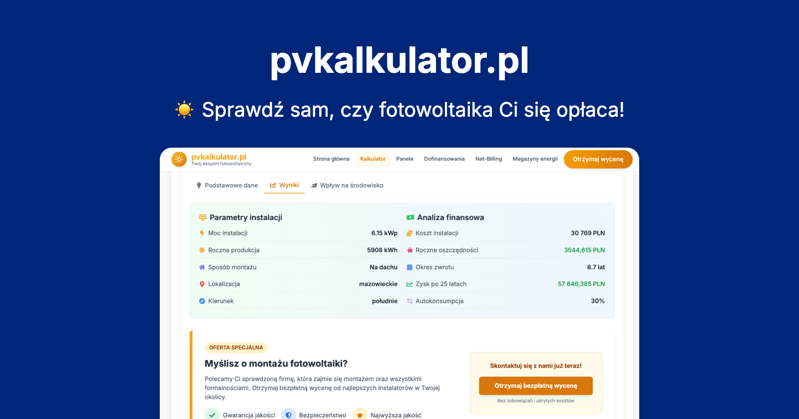 PV Kalkulator